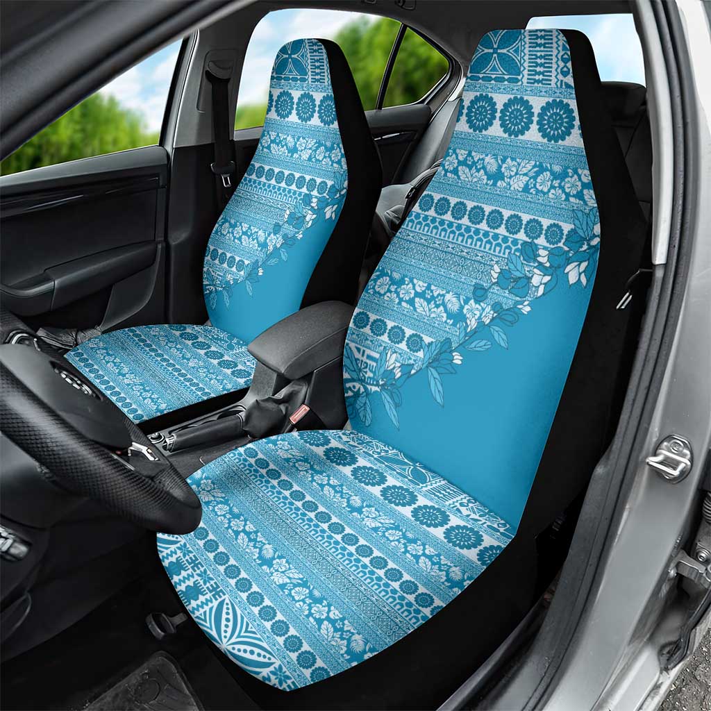 Fiji Marau na Kerisimasi Car Seat Cover Aqua Tagimoucia Tapa Masi Tribal LT9 - Polynesian Pride