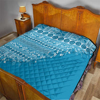 Fiji Marau na Kerisimasi Quilt Aqua Tagimoucia Tapa Masi Tribal LT9 - Polynesian Pride