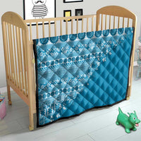Fiji Marau na Kerisimasi Quilt Aqua Tagimoucia Tapa Masi Tribal LT9 - Polynesian Pride