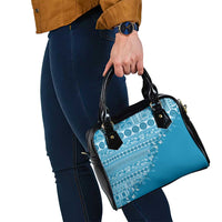 Fiji Marau na Kerisimasi Shoulder Handbag Aqua Tagimoucia Tapa Masi Tribal LT9 - Polynesian Pride