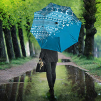 Fiji Marau na Kerisimasi Umbrella Aqua Tagimoucia Tapa Masi Tribal LT9 - Polynesian Pride