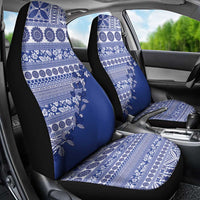 Fiji Marau na Kerisimasi Car Seat Cover Blue Tagimoucia Tapa Masi Tribal LT9 - Polynesian Pride
