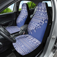 Fiji Marau na Kerisimasi Car Seat Cover Blue Tagimoucia Tapa Masi Tribal LT9 - Polynesian Pride