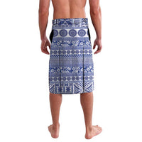Fiji Marau na Kerisimasi Lavalava Blue Tagimoucia Tapa Masi Tribal - Polynesian Pride