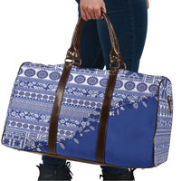 Fiji Marau na Kerisimasi Travel Bag Blue Tagimoucia Tapa Masi Tribal LT9 - Polynesian Pride