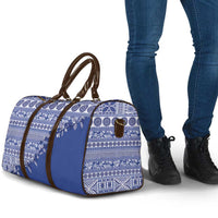 Fiji Marau na Kerisimasi Travel Bag Blue Tagimoucia Tapa Masi Tribal LT9 - Polynesian Pride