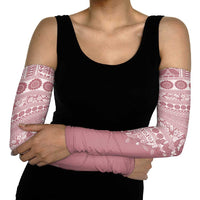 Fiji Marau na Kerisimasi Arm Sleeves Dusty Rose Tagimoucia Tapa Masi Tribal LT9 - Polynesian Pride