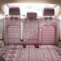 Fiji Marau na Kerisimasi Back Car Seat Cover Dusty Rose Tagimoucia Tapa Masi Tribal LT9 - Polynesian Pride