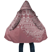 Fiji Marau na Kerisimasi Cloak Dusty Rose Tagimoucia Tapa Masi Tribal LT9 Unisex Pink - Polynesian Pride