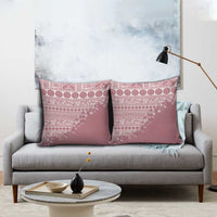 Fiji Marau na Kerisimasi Pillow Cover Dusty Rose Tagimoucia Tapa Masi Tribal LT9 - Polynesian Pride