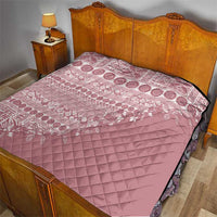 Fiji Marau na Kerisimasi Quilt Dusty Rose Tagimoucia Tapa Masi Tribal LT9 - Polynesian Pride