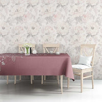 Fiji Marau na Kerisimasi Tablecloth Dusty Rose Tagimoucia Tapa Masi Tribal - Polynesian Pride