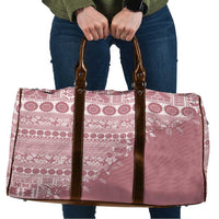 Fiji Marau na Kerisimasi Travel Bag Dusty Rose Tagimoucia Tapa Masi Tribal LT9 Pink - Polynesian Pride