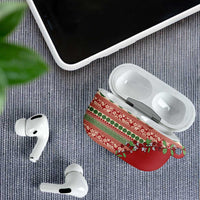 Fiji Marau na Kerisimasi AirPods Case Red Tagimoucia Tapa Masi Tribal LT9 - Polynesian Pride