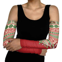 Fiji Marau na Kerisimasi Arm Sleeves Red Tagimoucia Tapa Masi Tribal LT9 - Polynesian Pride