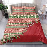 Fiji Marau na Kerisimasi Bedding Set Red Tagimoucia Tapa Masi Tribal LT9 - Polynesian Pride