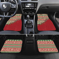 Fiji Marau na Kerisimasi Car Mats Red Tagimoucia Tapa Masi Tribal LT9 Set 4pcs Red - Polynesian Pride