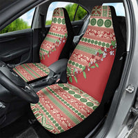 Fiji Marau na Kerisimasi Car Seat Cover Red Tagimoucia Tapa Masi Tribal LT9 - Polynesian Pride