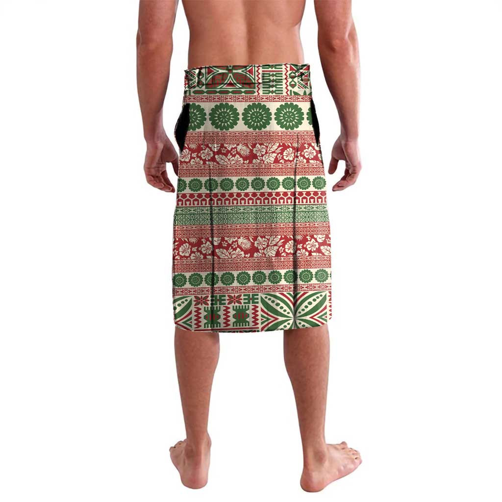 Fiji Marau na Kerisimasi Lavalava Red Tagimoucia Tapa Masi Tribal - Polynesian Pride