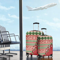 Fiji Marau na Kerisimasi Luggage Cover Red Tagimoucia Tapa Masi Tribal LT9 - Polynesian Pride