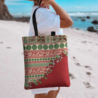Fiji Marau na Kerisimasi Tote Bag Red Tagimoucia Tapa Masi Tribal LT9 - Polynesian Pride
