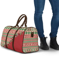 Fiji Marau na Kerisimasi Travel Bag Red Tagimoucia Tapa Masi Tribal LT9 - Polynesian Pride
