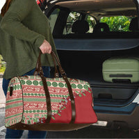 Fiji Marau na Kerisimasi Travel Bag Red Tagimoucia Tapa Masi Tribal LT9 - Polynesian Pride