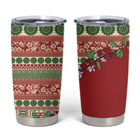 Fiji Marau na Kerisimasi Tumbler Cup Red Tagimoucia Tapa Masi Tribal LT9 Red - Polynesian Pride