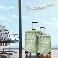 Fiji Marau na Kerisimasi Luggage Cover Sage Green Tagimoucia Tapa Masi Tribal LT9 - Polynesian Pride
