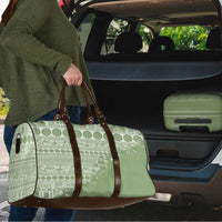 Fiji Marau na Kerisimasi Travel Bag Sage Green Tagimoucia Tapa Masi Tribal LT9 - Polynesian Pride