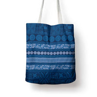 Fiji Marau na Kerisimasi Tote Bag Blue Tapa Masi Inspired Christmas LT9 - Polynesian Pride