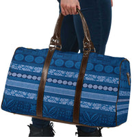 Fiji Marau na Kerisimasi Travel Bag Blue Tapa Masi Inspired Christmas LT9 - Polynesian Pride