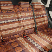 Fiji Marau na Kerisimasi Back Car Seat Cover Gold Tapa Masi Inspired Christmas LT9 - Polynesian Pride