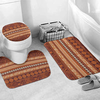 Fiji Marau na Kerisimasi Bathroom Set Gold Tapa Masi Inspired Christmas LT9 Mat Set Only (3 pcs) One Size Gold - Polynesian Pride