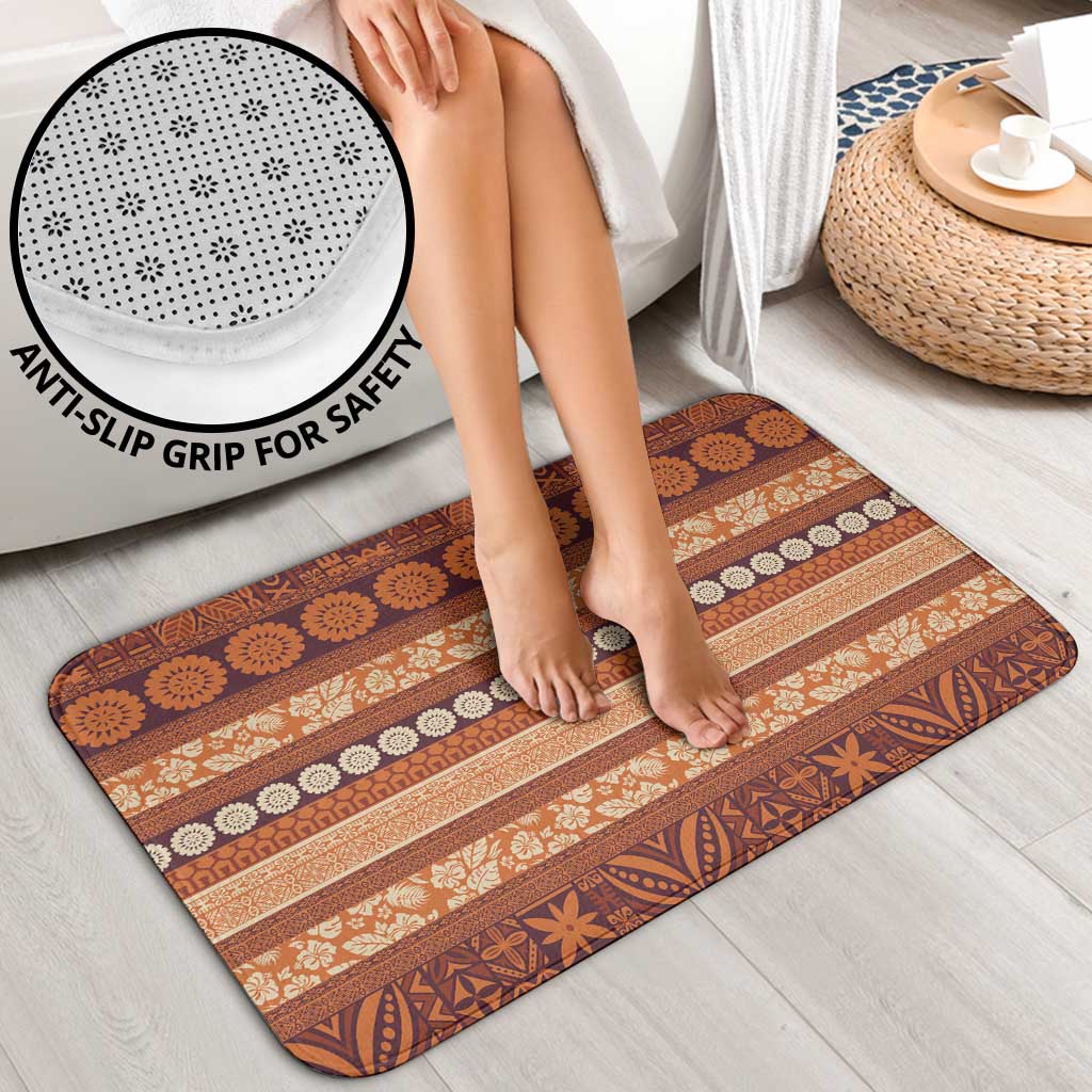 Fiji Marau na Kerisimasi Bathroom Set Gold Tapa Masi Inspired Christmas LT9 - Polynesian Pride