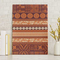 Fiji Marau na Kerisimasi Canvas Wall Art Gold Tapa Masi Inspired Christmas - Polynesian Pride