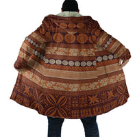 Fiji Marau na Kerisimasi Cloak Gold Tapa Masi Inspired Christmas LT9 - Polynesian Pride