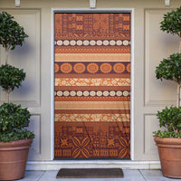 Fiji Marau na Kerisimasi Door Cover Gold Tapa Masi Inspired Christmas LT9 Gold - Polynesian Pride
