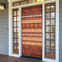 Fiji Marau na Kerisimasi Door Cover Gold Tapa Masi Inspired Christmas LT9 - Polynesian Pride
