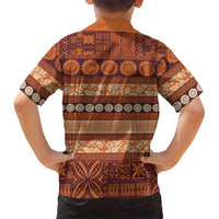 Fiji Marau na Kerisimasi Hawaiian Shirt Gold Tapa Masi Inspired Christmas LT9 - Polynesian Pride