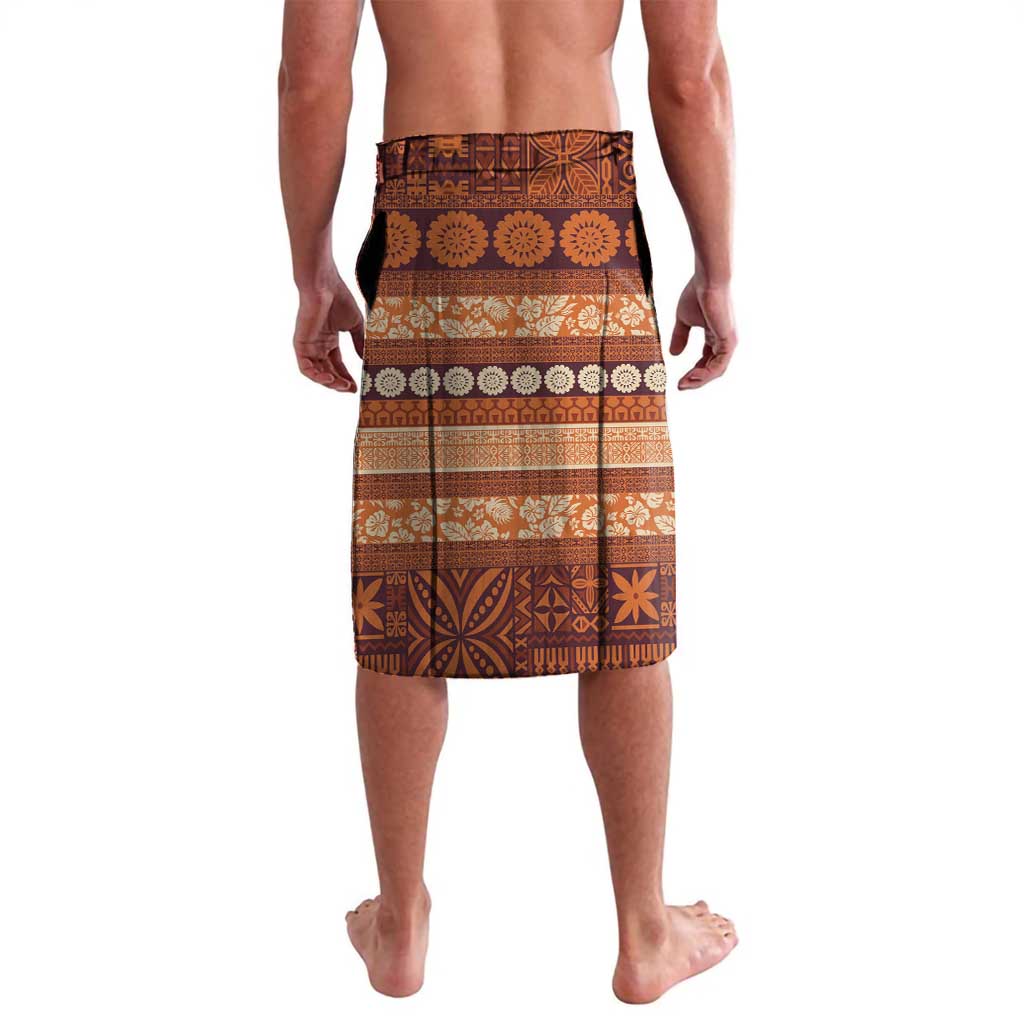 Fiji Marau na Kerisimasi Lavalava Gold Tapa Masi Inspired Christmas - Polynesian Pride