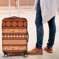 Fiji Marau na Kerisimasi Luggage Cover Gold Tapa Masi Inspired Christmas LT9 Gold - Polynesian Pride
