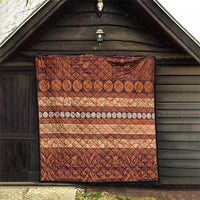 Fiji Marau na Kerisimasi Quilt Gold Tapa Masi Inspired Christmas LT9 - Polynesian Pride