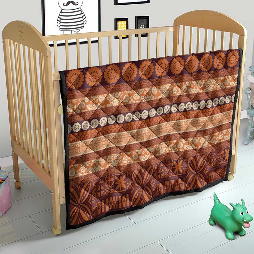 Fiji Marau na Kerisimasi Quilt Gold Tapa Masi Inspired Christmas LT9 - Polynesian Pride