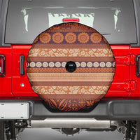 Fiji Marau na Kerisimasi Spare Tire Cover Gold Tapa Masi Inspired Christmas LT9 - Polynesian Pride