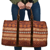 Fiji Marau na Kerisimasi Travel Bag Gold Tapa Masi Inspired Christmas LT9 Gold - Polynesian Pride