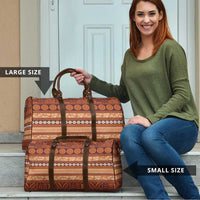 Fiji Marau na Kerisimasi Travel Bag Gold Tapa Masi Inspired Christmas LT9 - Polynesian Pride