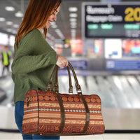 Fiji Marau na Kerisimasi Travel Bag Gold Tapa Masi Inspired Christmas LT9 - Polynesian Pride