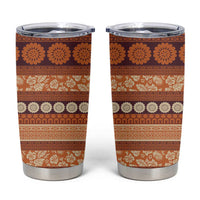Fiji Marau na Kerisimasi Tumbler Cup Gold Tapa Masi Inspired Christmas LT9 Gold - Polynesian Pride