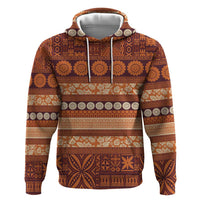 Fiji Marau na Kerisimasi Zip Hoodie Gold Tapa Masi Inspired Christmas LT9 Pullover Hoodie Gold - Polynesian Pride